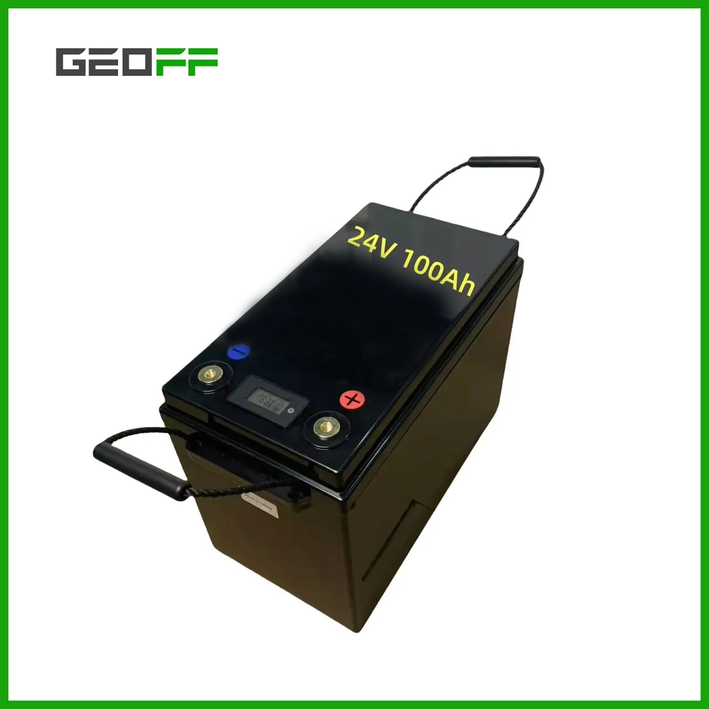 GEOFF Lithium Battery 24v 100Ah 104ah Deep Cycle Lifepo4 Battery Power wall 24v Solar Energy Storage System for home