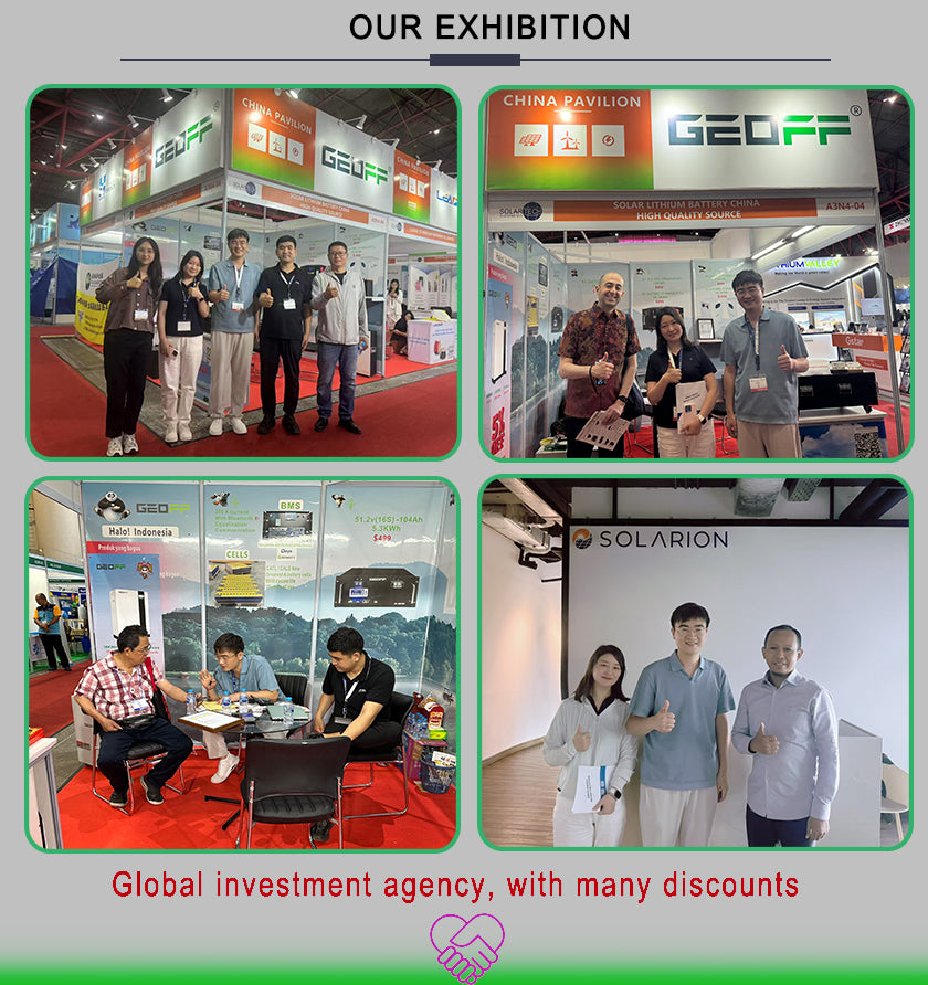 GEOFF Lithium Battery 24v 100Ah 104ah Deep Cycle Lifepo4 Battery Power wall 24v Solar Energy Storage System for home