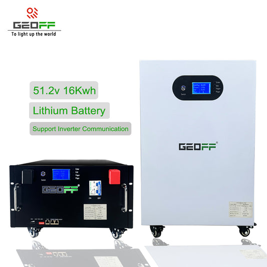 GEOFF 48V 51.2V 280AH 15kw A new type of cell high cycle high life home energy storage solar system off-grid connection