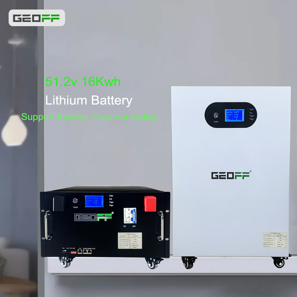 GEOFF 48V 51.2V 280AH 15kw lithium ion batteries off grid solar power system 48v lifepo4 battery Solar Energy Storage Power