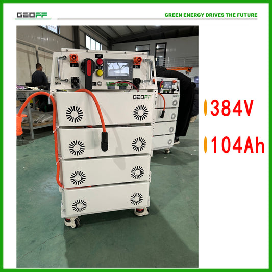GEOFF 384v 104ah LiFePO4 Battery Stacked Solar Energy Storage System Home Energy Storage System