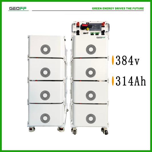 GEOFF 384v 314ah 120600KW LiFePO4 Battery Stacked Solar Energy Storage System Home Energy Storage System