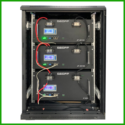 GEOFF 320v 320ah 100kw Integrated hybrid solar system Home energy storage system Stacked iron lithium battery pack LiFePO4 battery